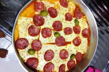 Pizza rápida de liquidificador