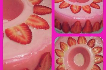 Mousse fácil de morango