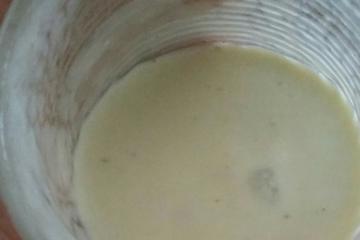 Vitamina de abacate com creme de leite