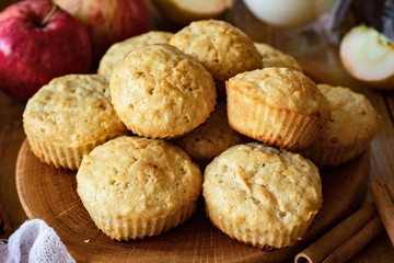 Muffin de banana ou maçã sem glúten