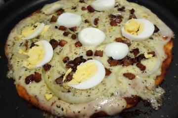 Massa de pizza sem ovo