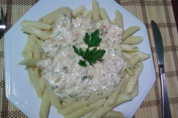 Macarrão ao Molho Branco Nobre