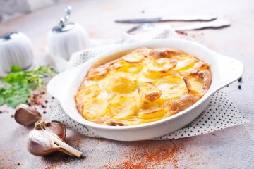 Batata Gratinada com Requeijão