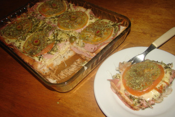 Lasanha de pão