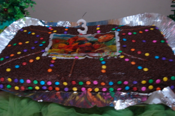Bolo de chocolate recheado
