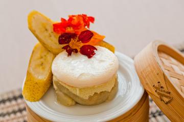 Doce de banana com creme