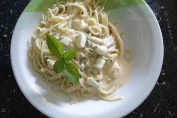 Molho branco com azeite de oliva