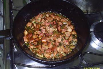 Angu de linguiça do Sergio