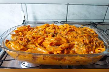 Macarrão cremoso de panela de pressão