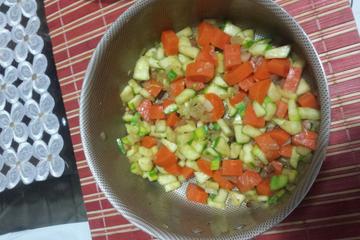 Abobrinha refogada com bacon