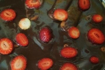 Pavê de chocolate preto e chocolate branco