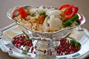 Risoto de bacalhau