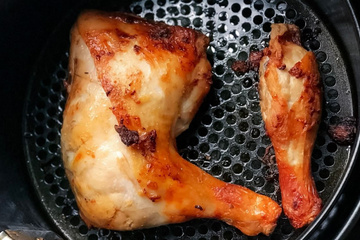 Coxa e sobrecoxa na airfryer