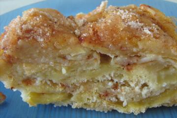 Torta de maçã em camadas da Rosiane