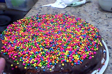 Bolo de cenoura recheado