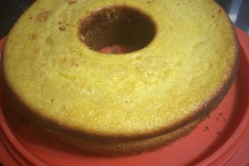 Bolo de milho e milharina