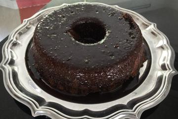 Bolo de chocolate de liqüidificador