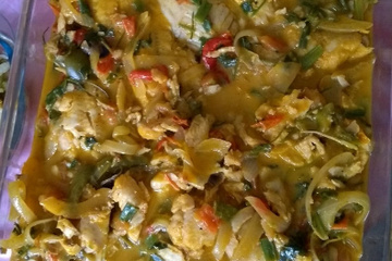 Filé de merluza com purê de batatas