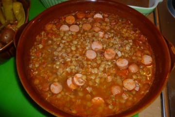 Sopa de linguiça calabresa