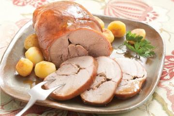 Vitela assada ao vinho