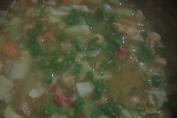 Sopa prática de grão de bico