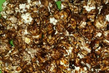 Pipoca com chocolate