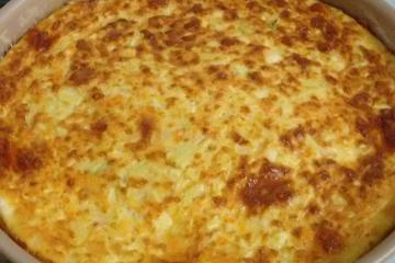 Ometele light de forno com abobrinha - Bavaresco