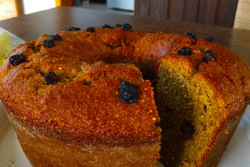 Bolo de banana com farinha de rosca