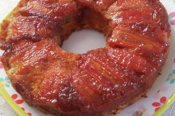 Torta de banana no liquidificador