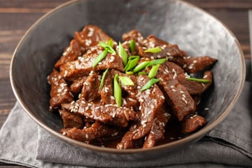 Bulgogi autêntico de carne bovina sem pimenta