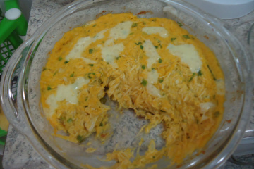 Frango com creme de milho