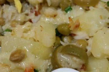 Salada de bacalhau rápida