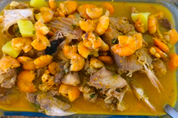 Peixe no leite de coco