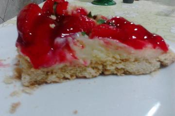 Torta de morango com iogurte