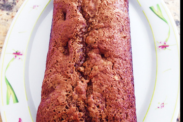 Pão de banana e passas