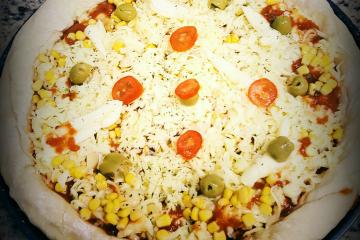 Massa de pizza italiana deliciosa