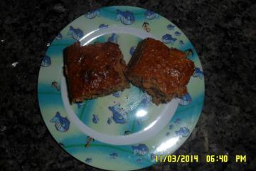 Bolo de Whey Protein com ameixa seca