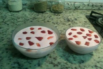 Mousse de morango