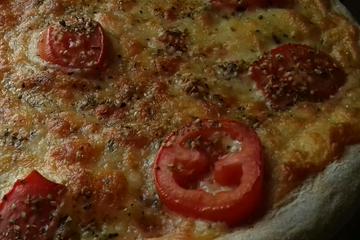 Massa de pizza integral com grãos