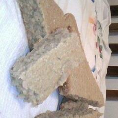 Bolo de farinha de mandioca com banana