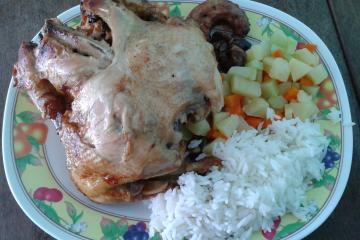 Frango assado (igual da padaria)