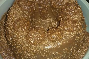 Bolo de chocolate muito fofo