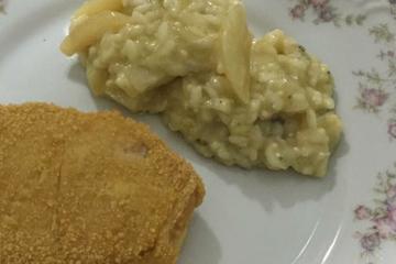 Risoto de gorgonzola e pêra