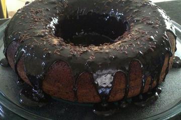Bolo de chocolate de liqüidificador