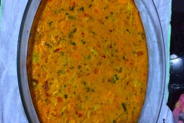 Omelete de frango ao forno