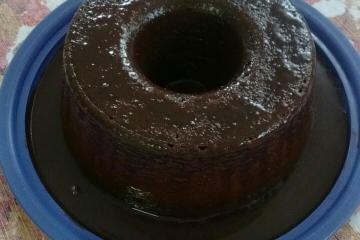 Bolo de chocolate de liqüidificador