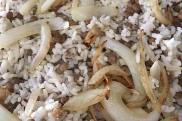 Arroz com Lentilha à moda Síria
