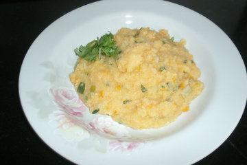 Polenta com pedaços de milho