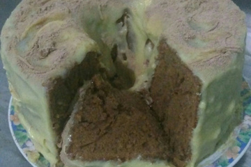 Bolo de chocolate branco