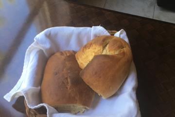 Pão caseiro com fermento biológico